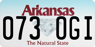 AR license plate 073OGI