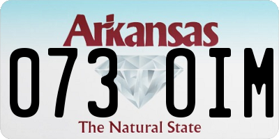 AR license plate 073OIM
