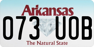 AR license plate 073UOB