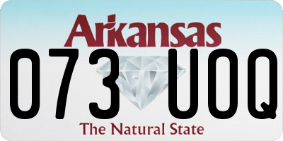AR license plate 073UOQ