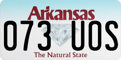 AR license plate 073UOS