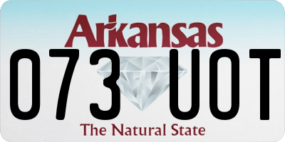 AR license plate 073UOT
