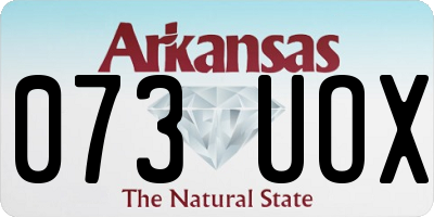 AR license plate 073UOX