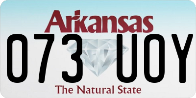 AR license plate 073UOY