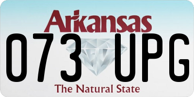 AR license plate 073UPG