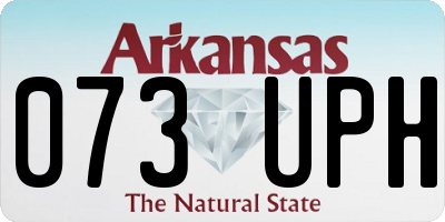AR license plate 073UPH