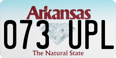 AR license plate 073UPL