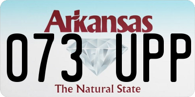 AR license plate 073UPP