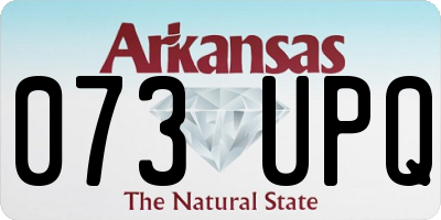 AR license plate 073UPQ