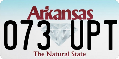 AR license plate 073UPT