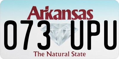 AR license plate 073UPU