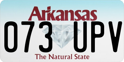AR license plate 073UPV