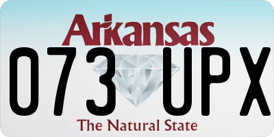 AR license plate 073UPX