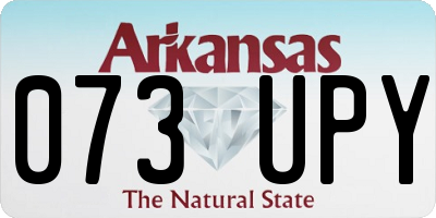 AR license plate 073UPY