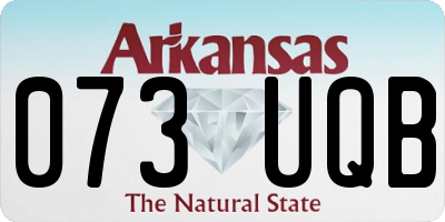 AR license plate 073UQB