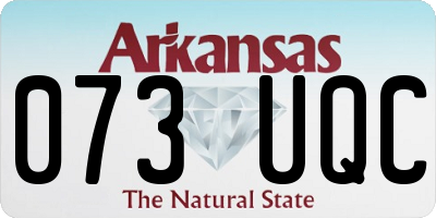 AR license plate 073UQC