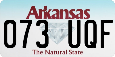 AR license plate 073UQF