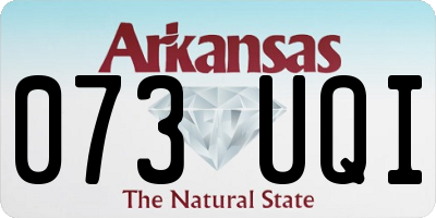 AR license plate 073UQI