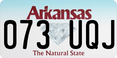 AR license plate 073UQJ