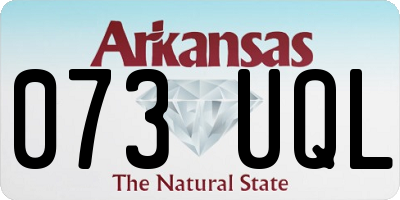 AR license plate 073UQL