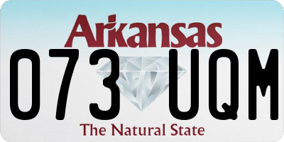 AR license plate 073UQM