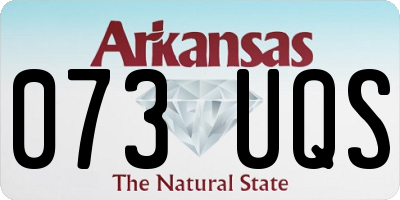 AR license plate 073UQS
