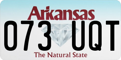 AR license plate 073UQT