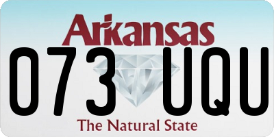 AR license plate 073UQU