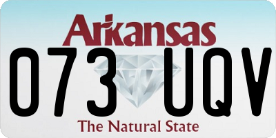 AR license plate 073UQV