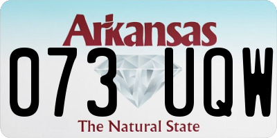 AR license plate 073UQW