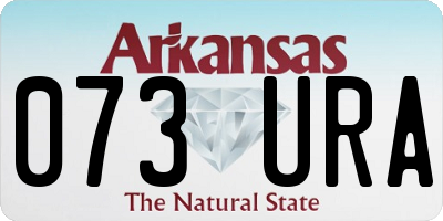 AR license plate 073URA