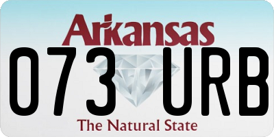 AR license plate 073URB