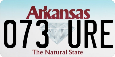 AR license plate 073URE