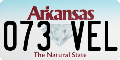 AR license plate 073VEL