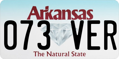 AR license plate 073VER
