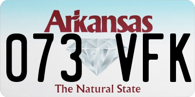 AR license plate 073VFK