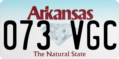 AR license plate 073VGC