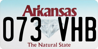 AR license plate 073VHB