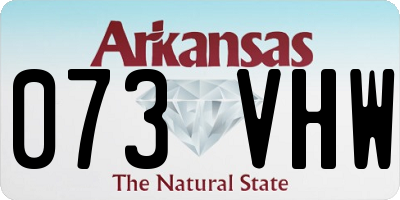 AR license plate 073VHW
