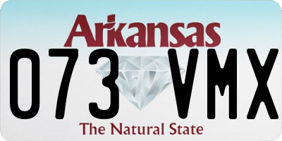 AR license plate 073VMX