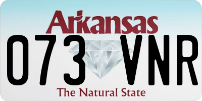 AR license plate 073VNR