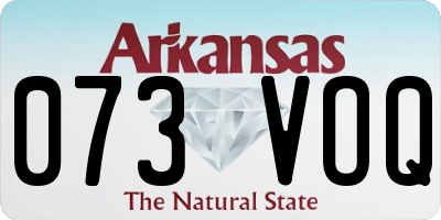 AR license plate 073VOQ