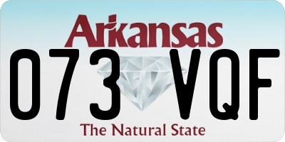 AR license plate 073VQF
