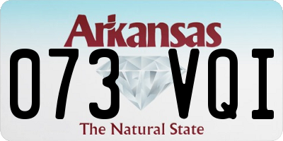AR license plate 073VQI