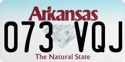AR license plate 073VQJ