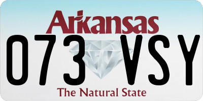AR license plate 073VSY