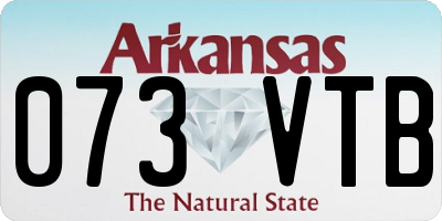 AR license plate 073VTB