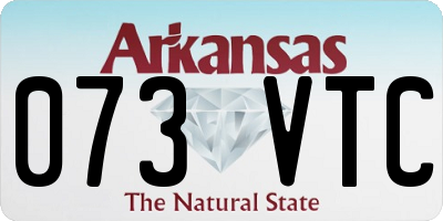 AR license plate 073VTC