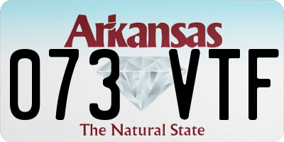 AR license plate 073VTF