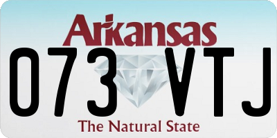AR license plate 073VTJ